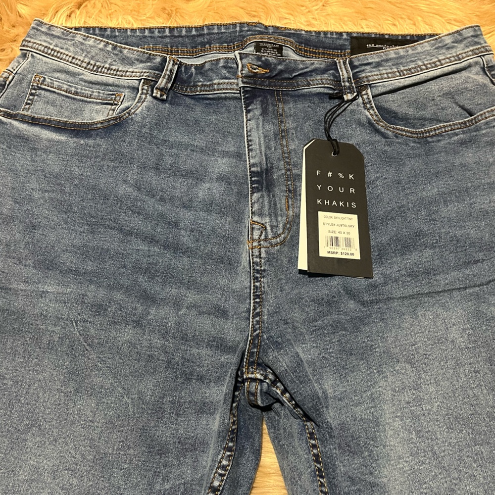 The Perfect Jean Men's #F#%KYOURKHAKIS Slim Thick 40 x 30 - Picture 3 of 8